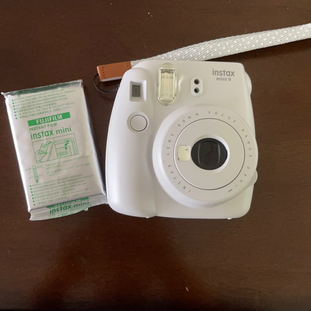 Smokey white Instax mini 9 with film